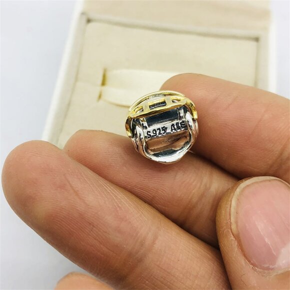 🧜🏾♀️🎀Pandora NFL Pittsburgh Steelers Football Helmet Charm - Picture 7 of 9